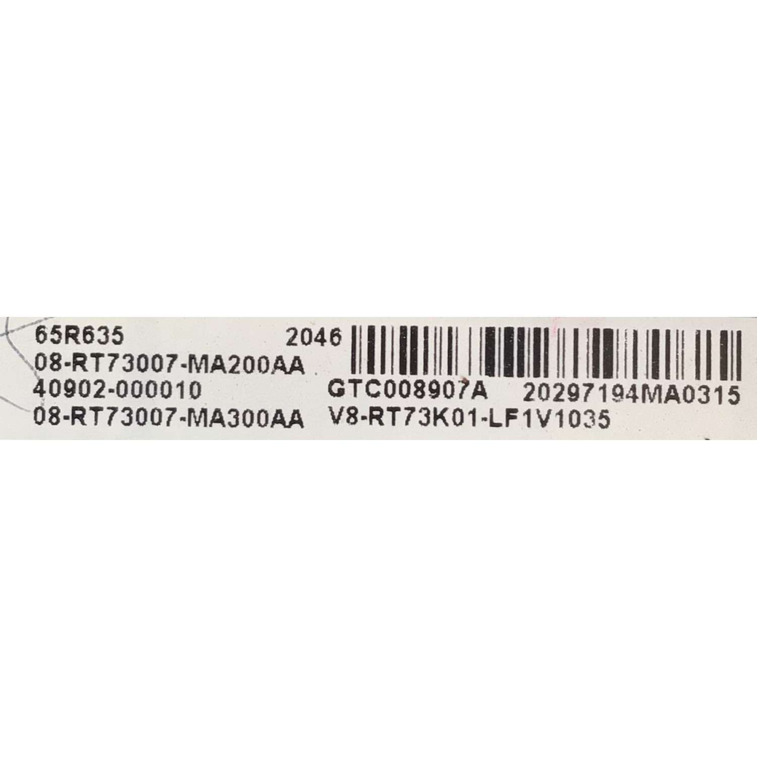 MAIN PARA SMART TV TCL ROKU 4K (3840 X 2160) HDR / NUMERO DE PARTE 40902-000010 / 40-RT73M1-MAC2HG / 08-RT73007-MA200AA / 08-RT73007-MA300AA / V8-RT73K01-LF1V1035 / GTC008907A / PANEL LVU650NDHL / MODELO 65R635 - Imagen 2
